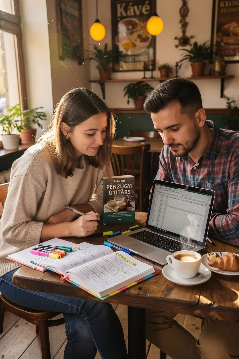 Költségvetési táblázat, amely segít a havi kiadások tervezésében.